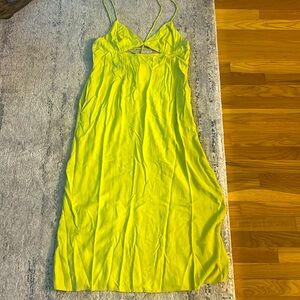 Lime green dress